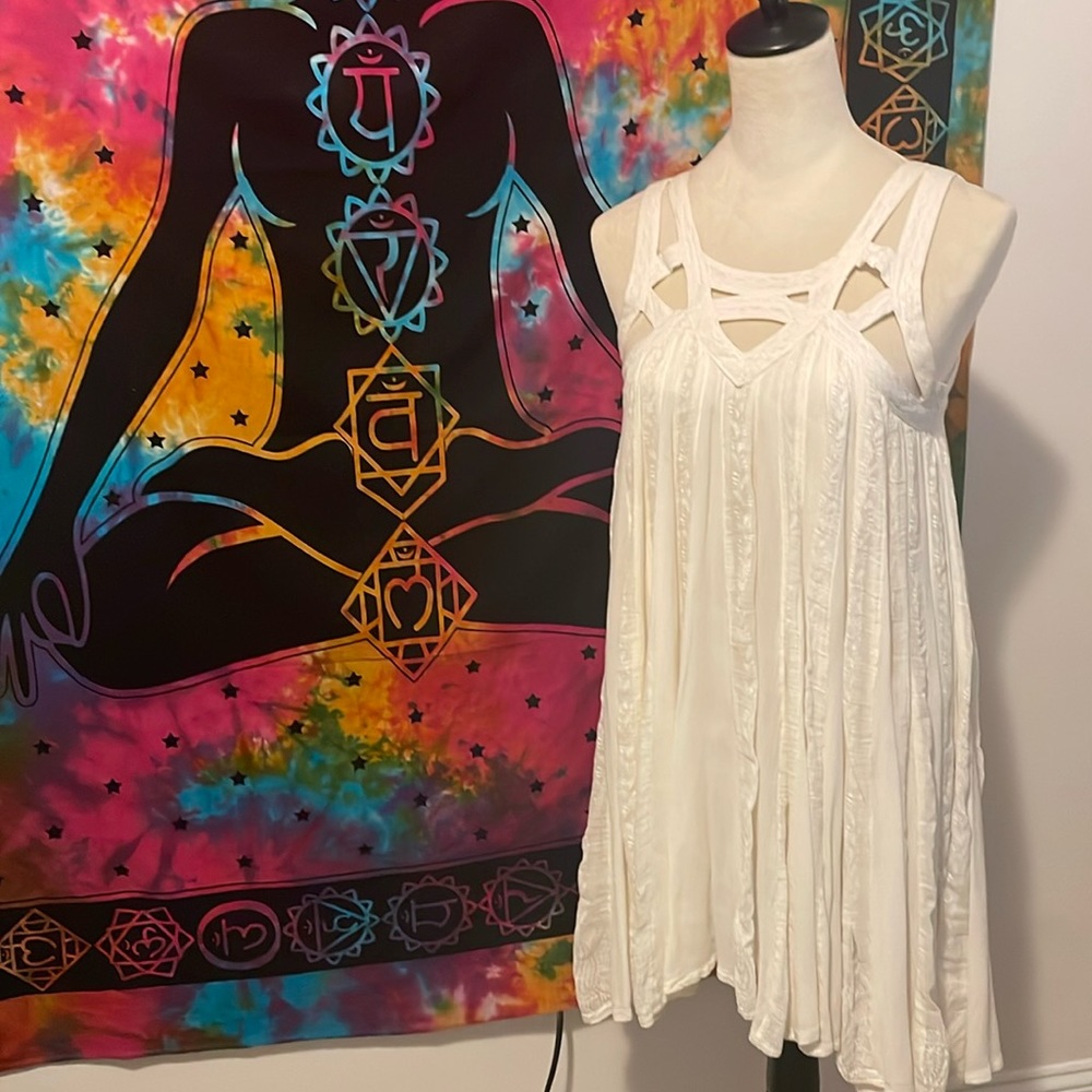 🔥🔥 FP ONE Free People Paisley Vine Cage Dress